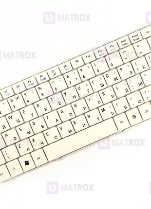 Оригинальная клавиатура для ноутбука acer travelmate 8172t, travelmate 8172z series, white, ru