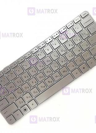 Оригинальная клавиатура для ноутбука hp mini 210-1000 series, silver, ru