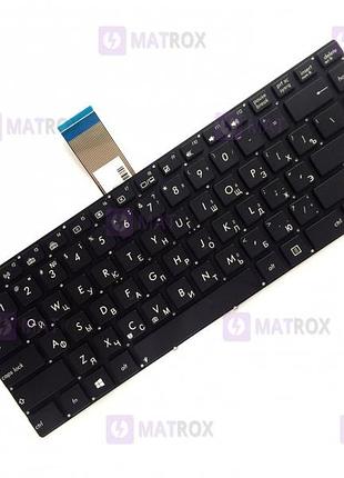Оригінальна клавіатура для ноутбука asus n46vb series, rus, black, під підсвічування