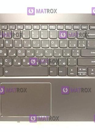 Оригінальна клавіатура для ноутбука lenovo ideapad 720s-15ikb series, gray, сіра передня панель
