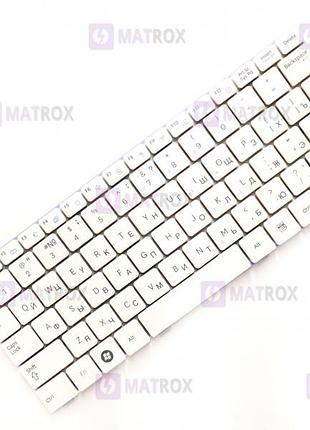 Оригінальна клавіатура для ноутбука samsung np-n128, np-n140, np-n143, np-n145, np-n148 series, white, ru