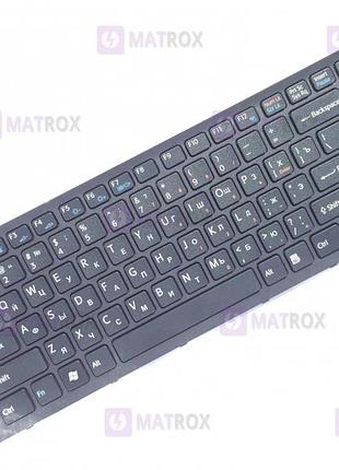 Оригинальная клавиатура для ноутбука sony vaio vpc-eg series, rus, black