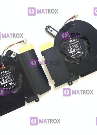 Пара вентиляторів для ноутбука asus tuf dash f15 fx516, fx516, fx516p, fx516pe series, 4-pin (лівий+правий), 12v