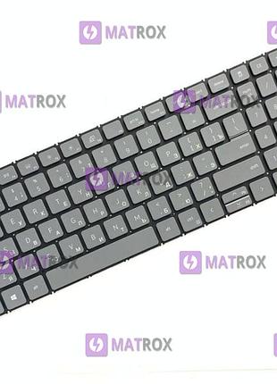 Оригінальна клавіатура для ноутбука dell inspiron 15 3510, latitude 3520 series, rus, gray, підсвічування