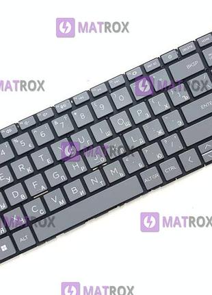 Оригінальна клавіатура для ноутбука hp 250 g10, hp 255 g10, hp 15-fc, hp 15-fd series, gray, ru, підсвічування