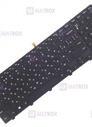 Оригинальная клавиатура для ноутбука dell inspiron 15 5551, vostro 3559 series, rus, black