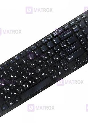 Оригинальная клавиатура для ноутбука sony vaio vpc-ec series, black, ru
