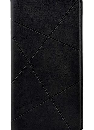 Чехол книжка business leather для samsung galaxy a56 / a566 на магните с подставкой черный