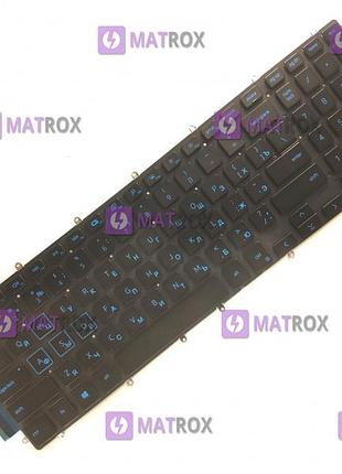 Оригинальная клавиатура для dell inspiron g3 3500, 3579, 3590, 7567 series, rus, black, голубая подсветка