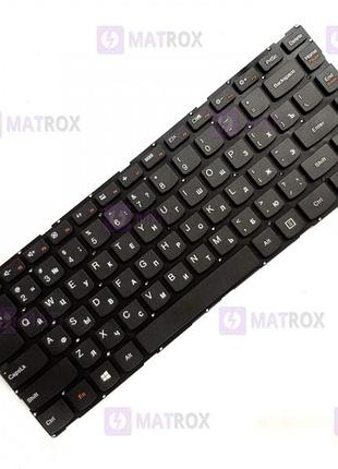 Оригінальна клавіатура для ноутбука lenovo ideapad 100s-14ibr series, ru, black