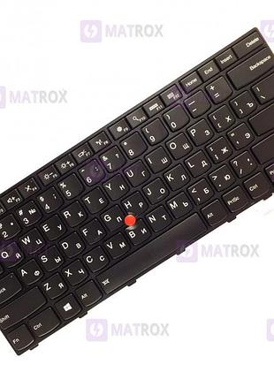 Оригинальная клавиатура для ноутбука lenovo thinkpad t460s, t470s series, black, ru, подсветка