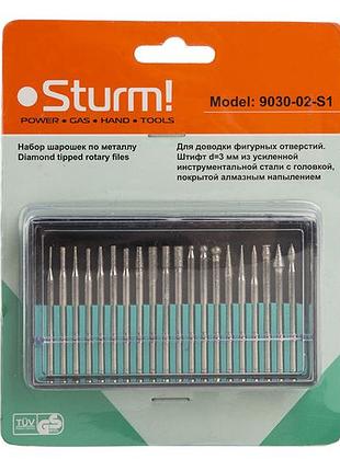 Набор шарошек sturm, 20 шт 9030-02-s1