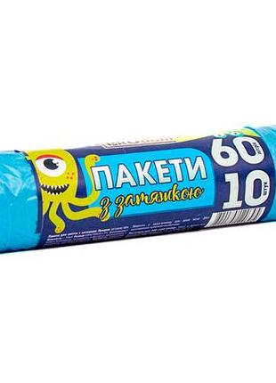Пакети для сміття 60*10 с завязками тм продом