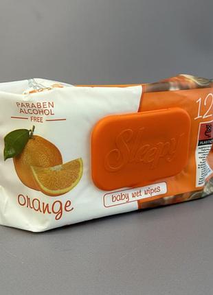 Sleepy салфетки влажные orange (апельсин) 120шт