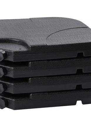 Подставка для садового зонта bonro прочная полипропиленовая hdpe, обьем 1шт - 15 л, комплект 4 шт