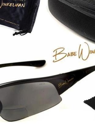 Окуляри біфокальні поляризаційні (захисні) bluwater winkelman-2 polarized (+1.5 bifocal), (gray) чорні