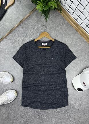 Чоловіча сіра базова футболка tommy jeans hilfiger оригінал, розмір м