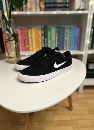 Nike sb chron кеди кросівки чоловічі скейтбординг чорні найк с б
