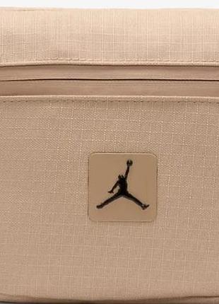 Сумка на пояс nike jordan jam cordura franchise cross body 2l бежевий чол 20 х 15 х 7 см
