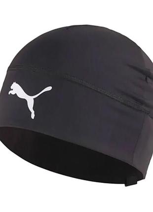 Шапка puma teamliga beanie jr чорний діт osfa