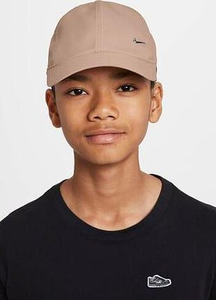 Кепка nike k nk df club cap us cb mtswsh бежевий діт one size