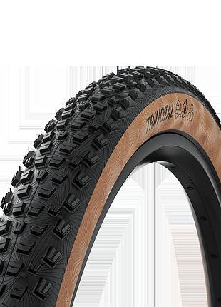 Покрышка бескамерная continental trinotal race grip 29" | 29 x 2.40 черная/коричневая складная skin