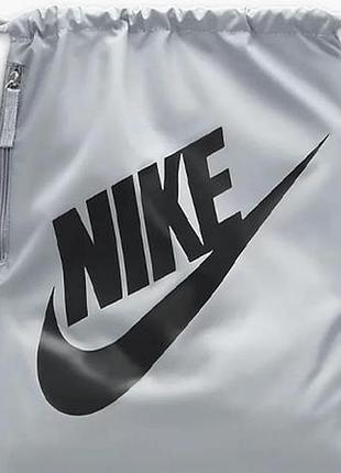 Рюкзак-мешок nike nk heritage drawstring 13l серый уни 33 х 43 см лучшая цена с быстрой доставкой по украине