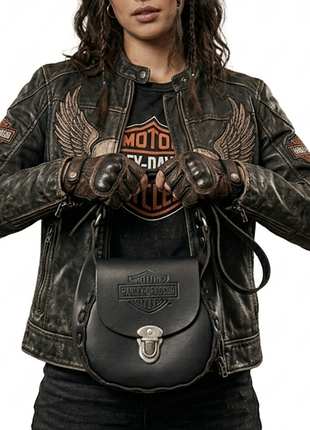 🏍️ оригинальная кожаная сумка harley-davidson