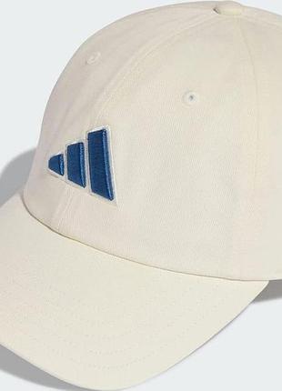 Кепка adidas dad cap big log молочний уні osfy (54-55 см)