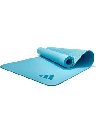 Коврик для йоги adidas premium yoga mat голубой уни 176 х 61 х 0,5 см лучшая цена с быстрой доставкой по украине