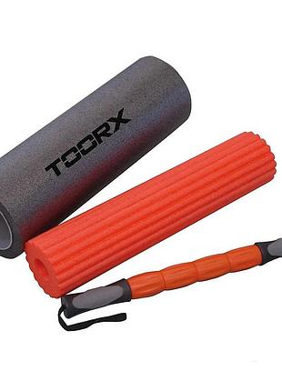 Набор массажеров toorx rullo 3 в 1 nero/arancio/grigio (ahf-091)