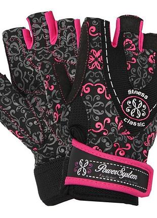 Рукавички для фітнесу power system ps-2910 classy жіночі pink m