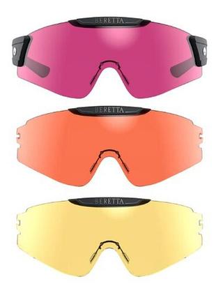 Очки "beretta" intermask (3 шт) yellow & magenta & orange лучшая цена с быстрой доставкой по украине