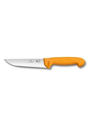 Ніж кухонний victorinox swibo, butcher, широкий, помаранчевий, 18 см