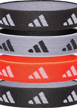 Гумки для волосся adidas hair ties чорний, білий, червоний жін one size