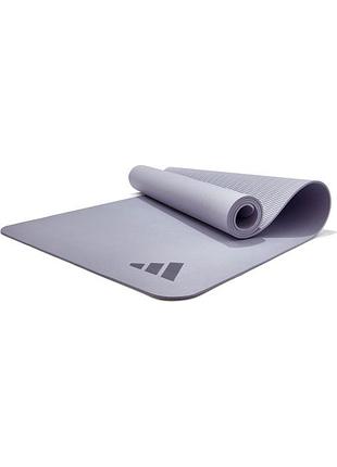 Коврик для йоги adidas premium yoga mat серый уни 176 х 61 х 0,5 см лучшая цена с быстрой доставкой по украине