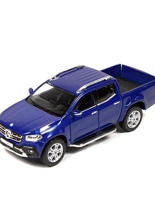 Машинка mercedes x-class kinsmart синя металева інерційна модель 1:38 двері відкриваються