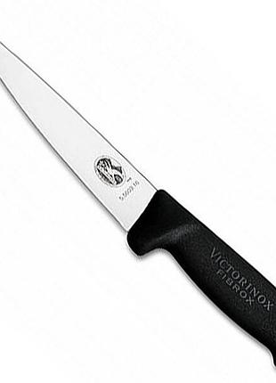 Нож кухонный разделочный victorinox fibrox 16 см, черный