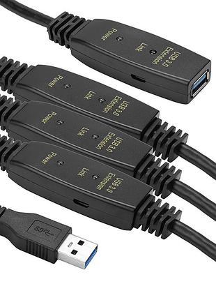 Активний подовжувач powerplant usb 3.0 am - af, 30 м
