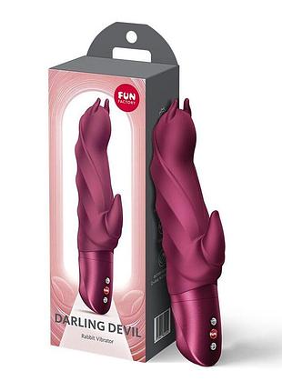 Вибратор кролик fun factory darling devil wine red 3