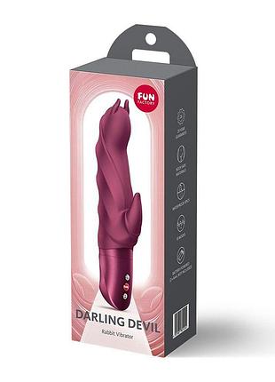 Вибратор кролик fun factory darling devil wine red 4