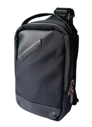 Сумка-слинг на грудь или пояс многофункциональная чёрная arctic hunter xb00693_black