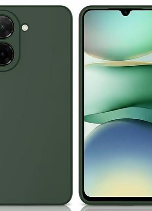 Чохол fiji full soft premium для xiaomi redmi a5 протиударний бампер з мікрофіброю dark green