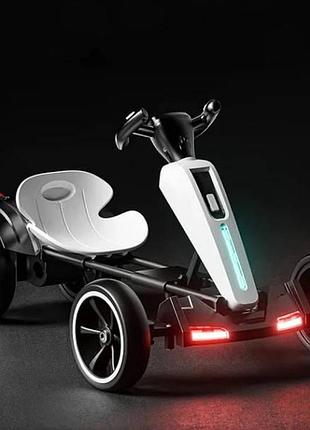Электрокарт аккумуляторный bambi складной детский m-6277 ebr-3 белый top shop ua_