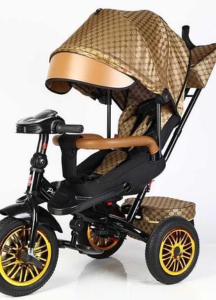 Велосипед 3-х кол. 8066 / 910-25 besttrike "perfetto" (1) поворотне сидіння, колеса гумові безкамерні, кошик, фара музична, usb,