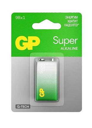 Батарейка gp крона 9v ultra alkaline 6f22/6lr61 на блістері