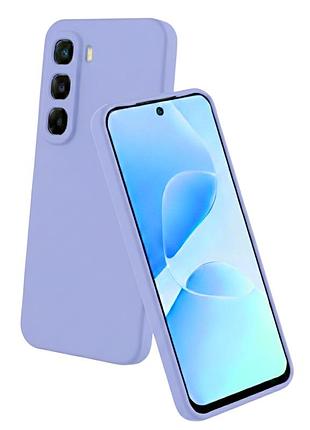 Чохол fiji full soft premium для infinix hot 60 pro plus (x6886) протиударний бампер з мікрофіброю violet