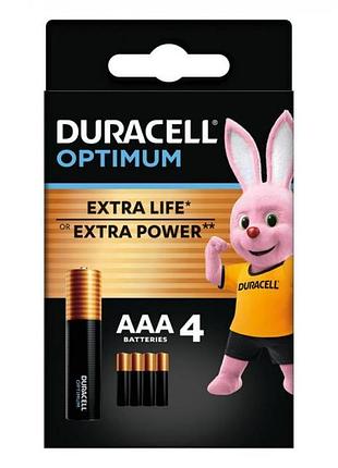 Duracell aaa/lr03 optimum 4 шт