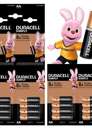 Батарейка duracell simply lr03 aaa 4 шт.(отрывной набор 4x4 шт.)