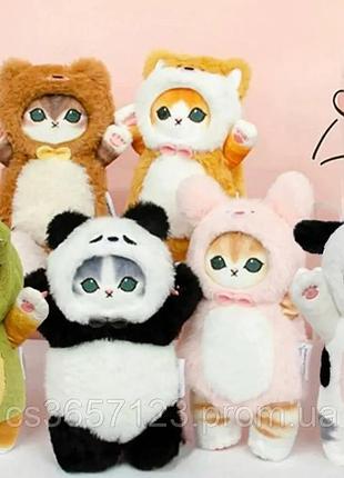 М'яка іграшка котик аніме 25 см, іграшка плюшевий котик в одязі anime cat mofusand